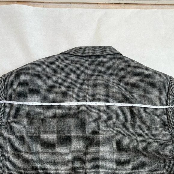 Ermenegildo Zegna Wool Blazer Men's 40 / 42 Brown Check Made In Italy - Picture 6 of 11